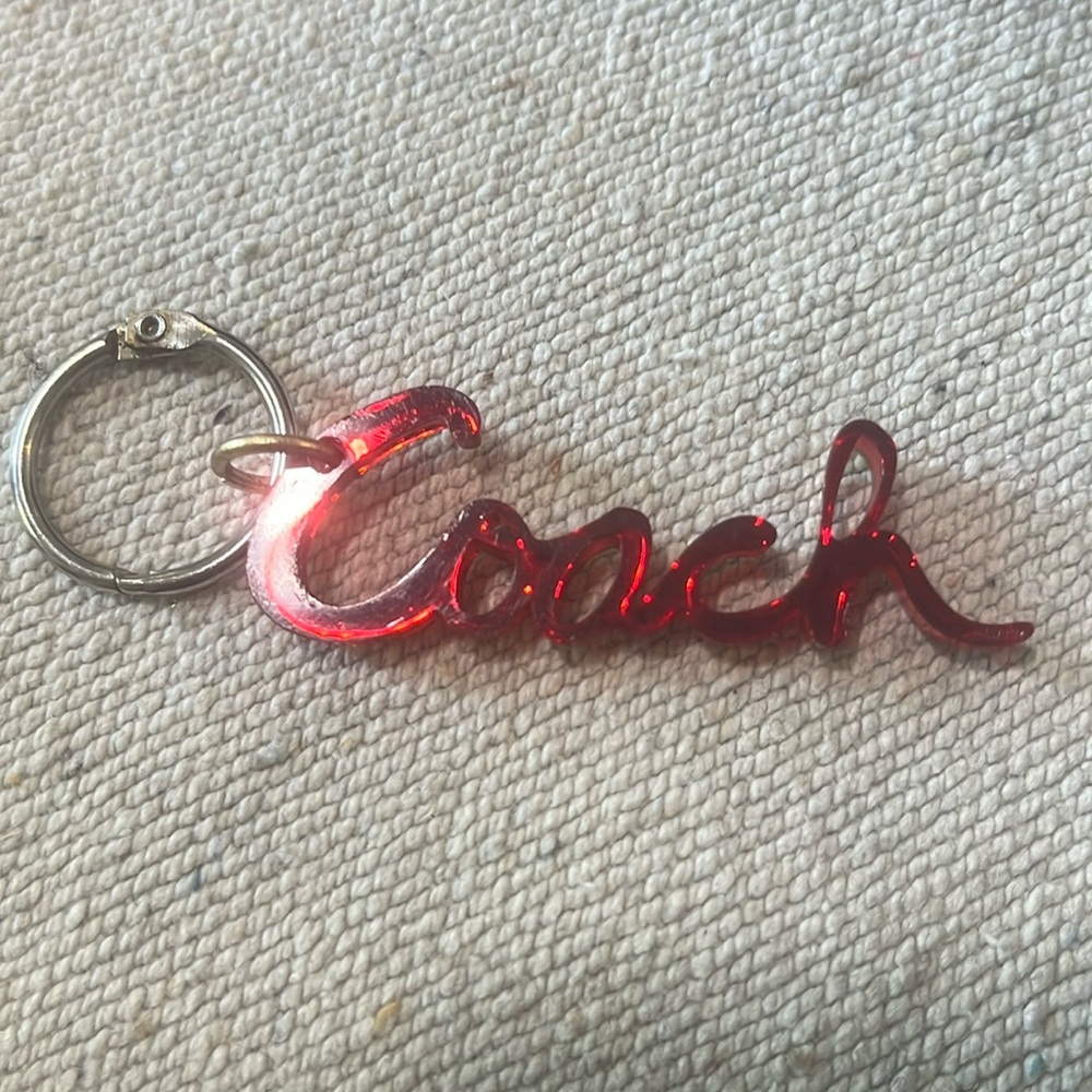 COPY - COACH Lucite Red Bag Charm♥️